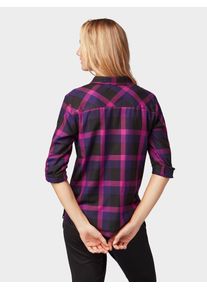 Tom Tailor, Damen Shirtbluse, Lila / Dunkellila / Schwarz