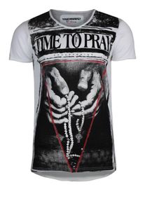 Trueprodigy, Herren T-Shirt, Rot / Schwarz / Weiß