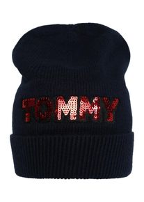 Tommy Hilfiger, Damen M&uuml;tze 'TOMMY PATCH', Navy / Rot