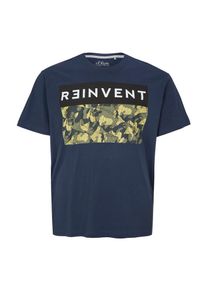 s.Oliver RED LABEL, Herren Shirt, Dunkelblau / Khaki / Schilf / Tanne / Schwarz / Weiß