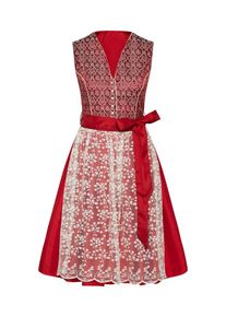 MONDKINI, Damen Dirndl 'Maja', Mischfarben / Rot