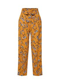 Only, Damen Bundfaltenhose 'ELVA', Blau / Dunkelgelb