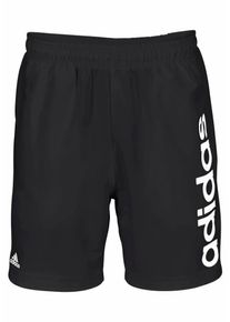 adidas Performance, Herren Shorts 'ESSENTIAL LINEAR CHLSEA 2', Schwarz / Wei&szlig;