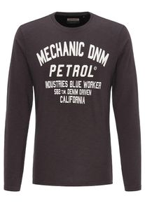 PETROL INDUSTRIES, Herren Shirt, Schoko / Wei&szlig;