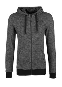 Q/S Designed By, Herren Sweatjacke, Schwarzmeliert
