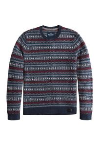 Hollister, Herren Pullover 'XM18-MW PATTERN CREWS', Navy