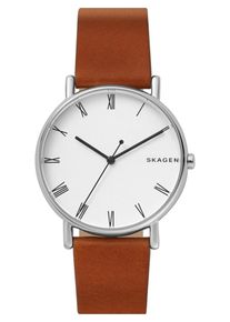 Skagen, Herren Uhr 'SKW6427', Rostbraun / Silber / Weiß