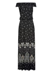 Boysen's BOYSEN'S, Damen Maxikleid, Braun / Schwarz / Weiß