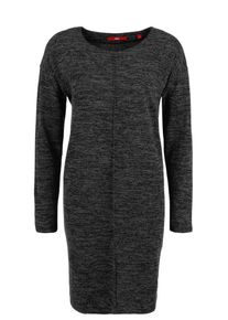 s.Oliver RED LABEL, Damen Strickkleid mit Abnähern, Lila / Schwarz