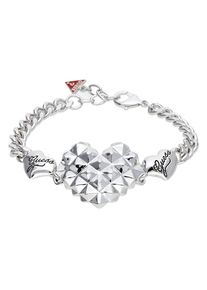 Guess, Damen Armband 'UBB70214', Rot / Silber