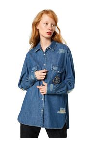 THE KOOPLES, Damen Jeanshemd, Blau