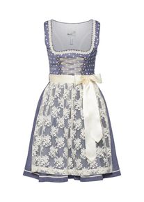 Marjo, Damen Dirndl 'Berry', Creme / Blau