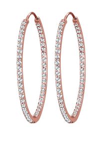 Elli Premium, Damen Ohrringe, Rosegold / Transparent
