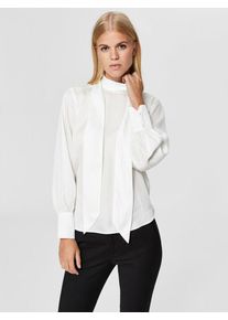 Selected Femme, Damen Bluse, Weiß