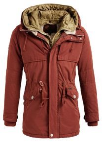 Khujo, Herren Mantel 'FREDO WITH INNER JACKET', Rostbraun / Goldgelb