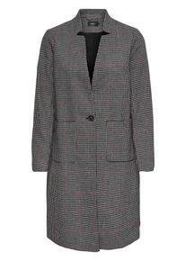 Only, Damen Mantel, Grau / Schwarz