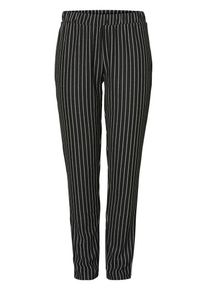 Pieces, Damen Hose, Schwarz / Weiß