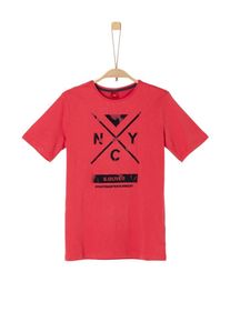 s.Oliver Junior, T-Shirt, Rot / Schwarz