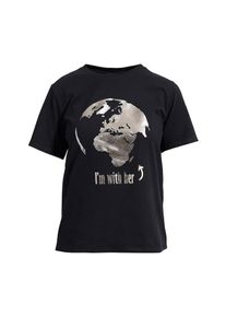 LauRie, Damen T-Shirt 'Lovely Earth', Schwarz
