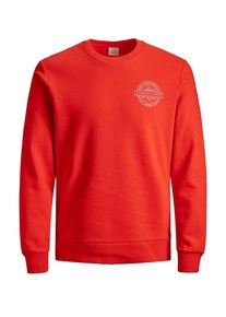 Jack & Jones JACK & JONES, Herren Sweatshirt, Wei&szlig;