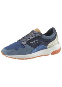Pepe Jeans, Damen Sneaker 'Foster Maya', Rauchblau / Dunkelblau / Silber