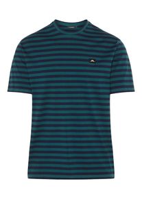 J. Lindeberg J.Lindeberg, Herren T-Shirt 'Charles Plain Stripe', Marine / Tanne