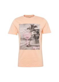 Jack & Jones JACK & JONES, Herren T-Shirt 'JORPEN TEE SS CREW NECK', Blau / Orange