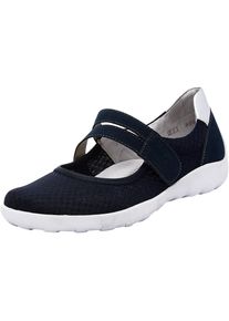 Remonte, Damen Riemchenballerinas 'R3505', Nachtblau / Silber / Weiß