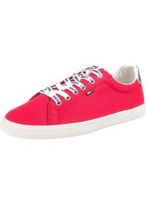 Tommy Jeans, Damen Sneaker, Rot / Silber
