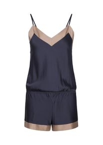 Lingadore, Damen Jumpsuit 'LA-REGINA', Beige / Dunkelblau