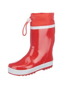 Playshoes, M&auml;dchen Gummistiefel, Rot / Wei&szlig;