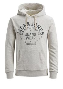 Jack & Jones JACK & JONES, Herren Sweatshirt, Hellgrau / Schwarz