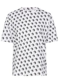 H.I.S. HIS JEANS, Damen T-Shirt, Schwarz / Weiß