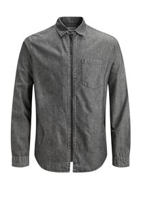 Jack & Jones JACK & JONES, Herren Langarmhemd, Grey Denim