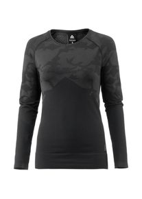Reebok, Damen Funktionsshirt 'Thermowarm Seamless', Anthrazit / Schwarz