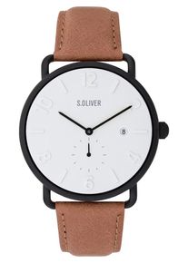 s.Oliver, Herren Uhr 'SO-3718-LQ', Braun / Schwarz