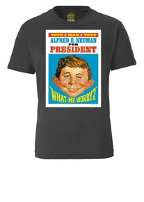 logoshirt, Herren T-Shirt, Blau / Gelb / Dunkelgrau / Weiß