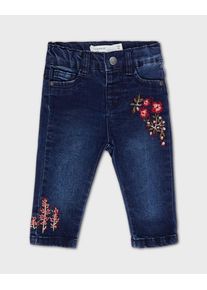name it, M&auml;dchen Jeans Stickerei-, Blau / Blue Denim / Rot