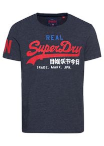 Superdry, Herren T-Shirt 'VINTAGE LOGO TRI TEE', Dunkelblau / Rot / Wei&szlig;