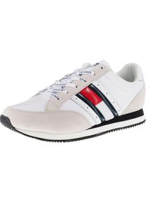 Tommy Jeans, Herren Sneaker, Beige / Navy / Rot / Wei&szlig;