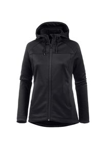 Scheck, Damen Fleecejacke , Schwarz