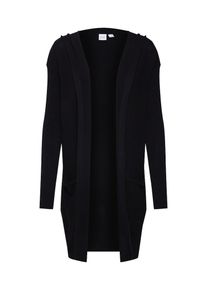 GAP, Damen Strickjacke 'TXT HOODED OPEN 3RD', Schwarz