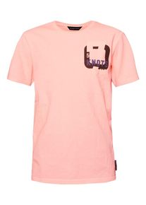 Code-Zero, T-Shirt 'RIG BIG', Rosa