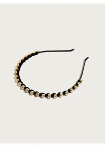 Pico For EDITED, Damen Haarreif 'Crystal' mit Swarovski Steinen, Gold / Schwarz