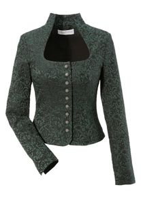 Love Nature, Damen Trachtenblazer, Smaragd / Schwarz