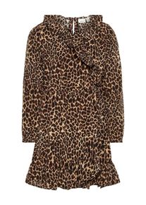 name it, Mädchen Kleid, Hellbraun / Dunkelbraun