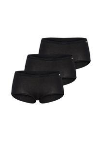 Schiesser, Damen Shorts '3er Pack', Schwarz