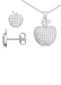 Firetti, Damen Schmuckset »Apfel« (Set, 4 tlg.), Silber