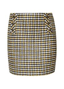 Esprit, Damen Rock, Gelb / Schwarz / Weiß