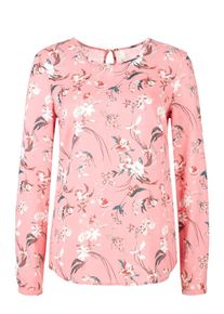 Q/S Designed By, Damen Tunika mit Blumuster, Mischfarben / Rosa